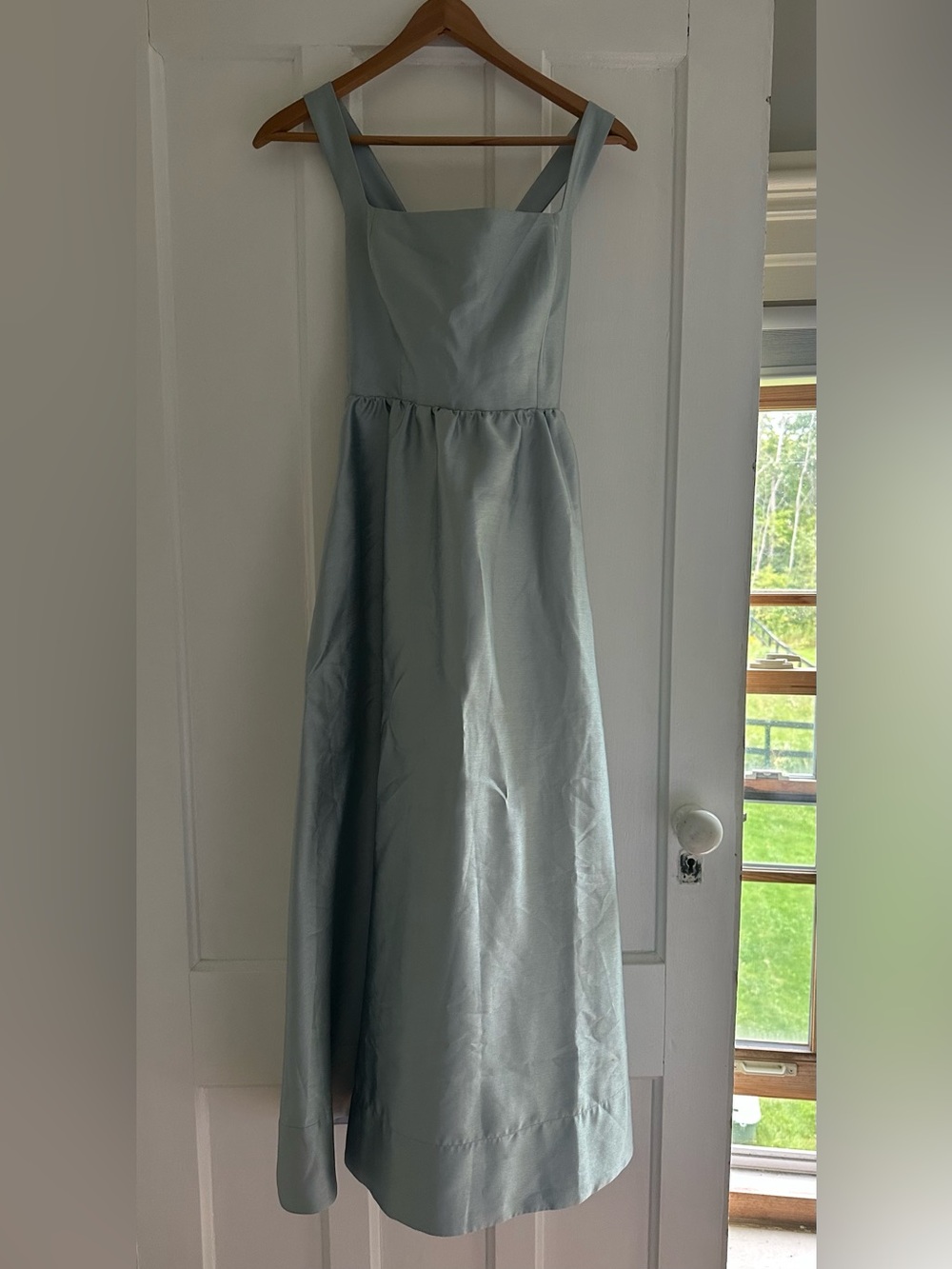 Tuckernuck Pewter Blue Dupioni Esme Dress